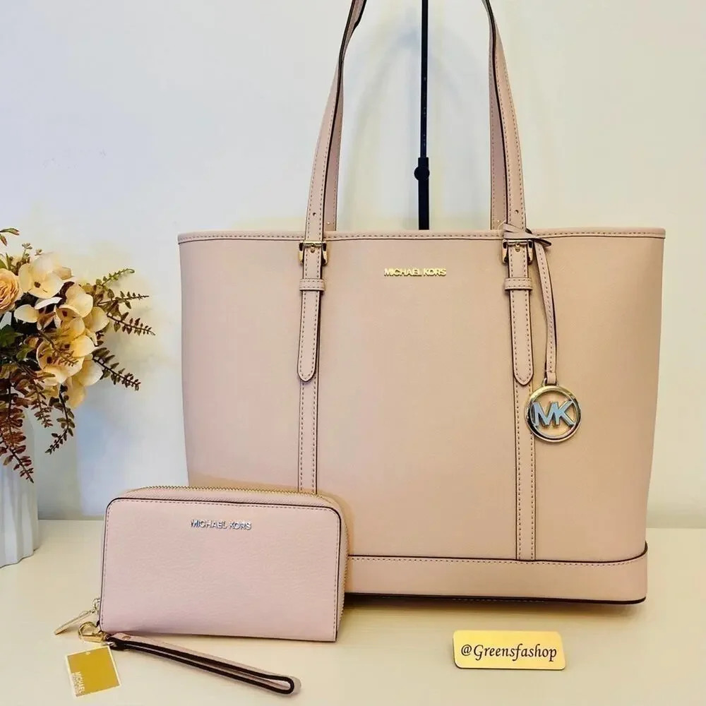 Michael Kors Purse Jet Set Travel Large Tote & wallet - Picture 1 of 10